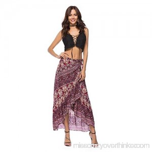 Barelove Long Skirt Summer Beach Hawaiian Boho Long Skirt for Women B07BRVQKZ1